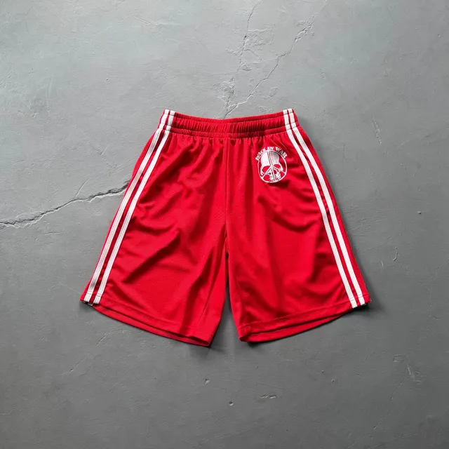 Adidas × Corteiz Mesh Shorts Peace Sign Logo