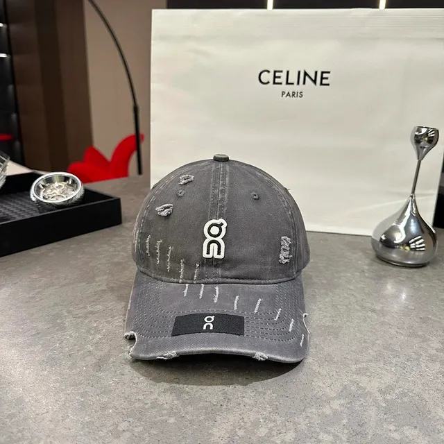 Celine Baseball Cap Distressed Logo