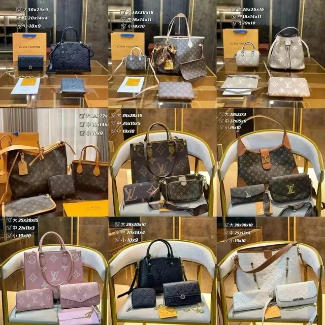 Multiple Louis Vuitton Bags Monogram Canvas Collection