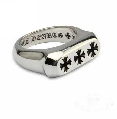 Chrome Hearts Cross Ring Triple Cross