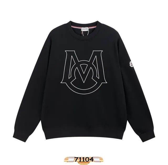 Moncler Crewneck Sweatshirt Logo Outline
