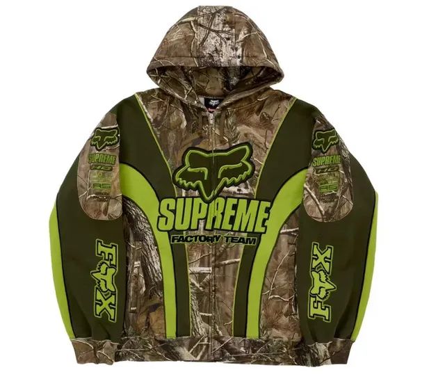 Supreme Hooded Jacket Camo Fox Factory Team