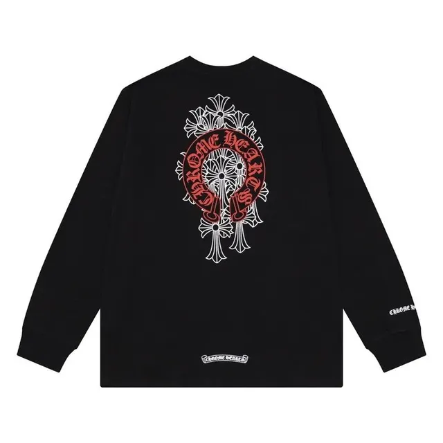 Chrome Hearts Long Sleeve Tee Cross Motif Print
