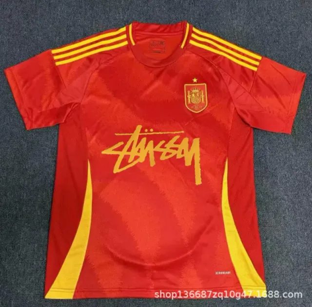Adidas Spain Home Jersey Stüssy Collaboration