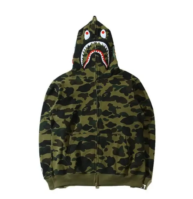 BAPE Shark Hoodie Camo