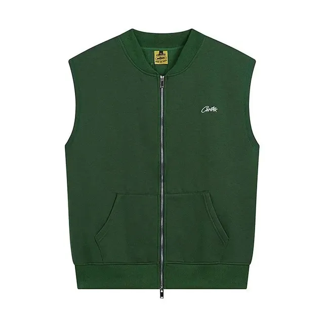 Corteiz Zip-Up Vest Embroidered Logo