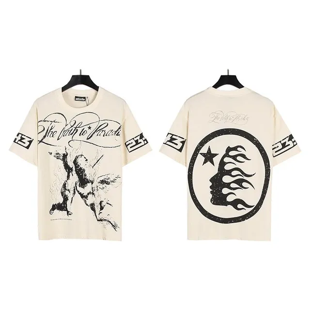 Hellstar The Path to Paradise Tee Flame Logo Print