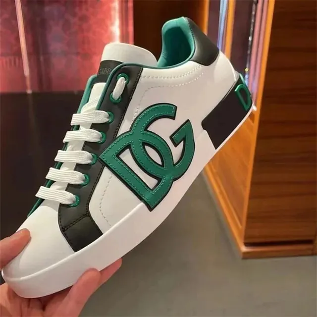 Dolce & Gabbana DG Logo Sneaker White Green Black