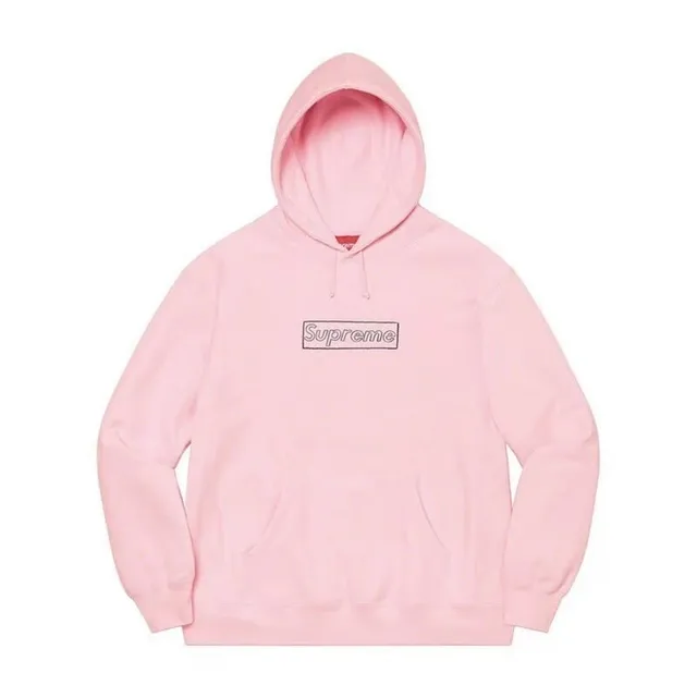 Supreme Box Logo Hooded Sweatshirt Pink