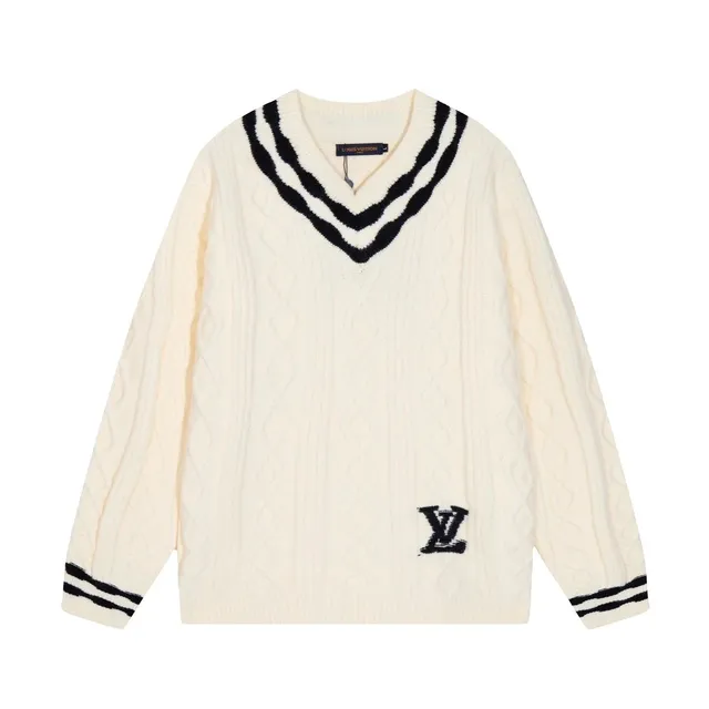 Louis Vuitton V-Neck Cable Knit Sweater