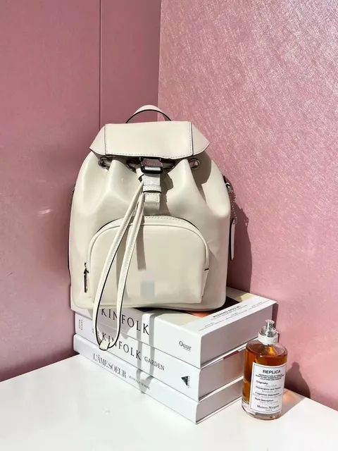 RIYA双肩皮纹白《送飞机盒+礼袋》