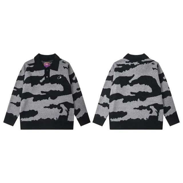 Corteiz Polo Sweater Camouflage Print