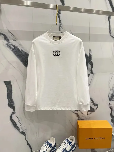 Gucci Long-Sleeve Tee GG Logo
