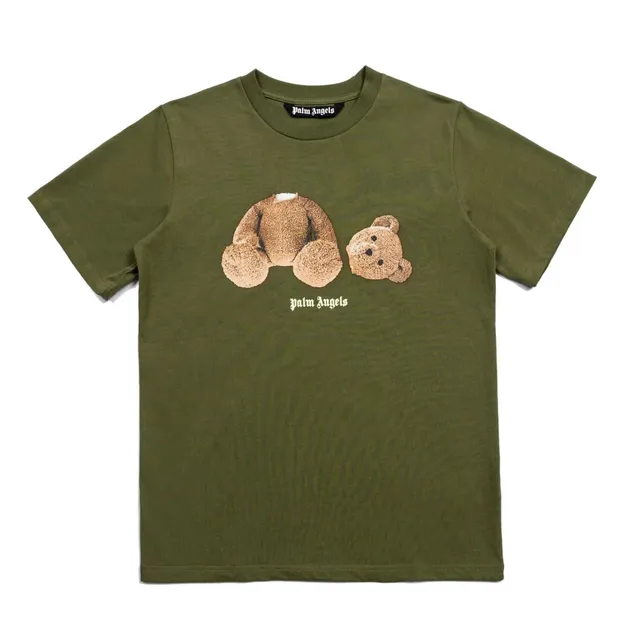 Palm Angels Teddy Bear Tee Olive Green