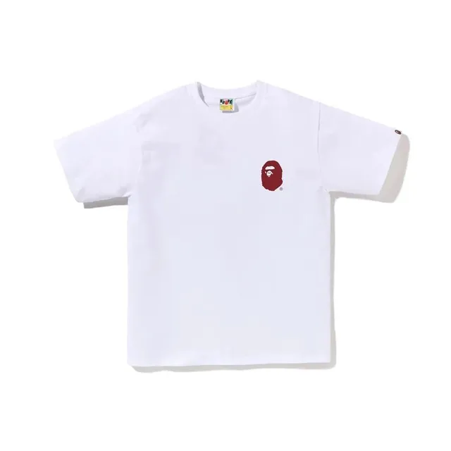 BAPE Cotton Tee Red Ape Head
