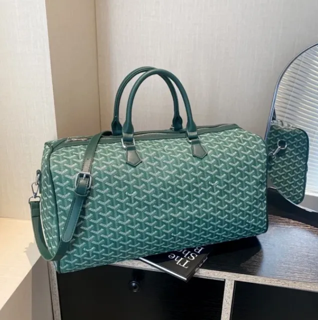 Goyard St. Louis Duffle Green Goyardine Canvas