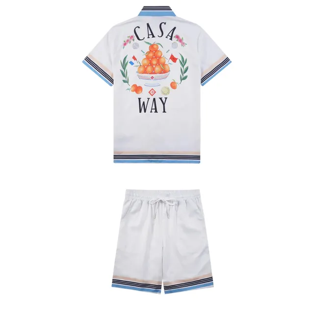 Casablanca Tennis Club Set Oranges Print