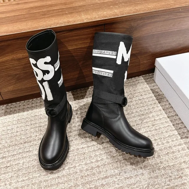 Balenciaga Track Boot Logo Knit
