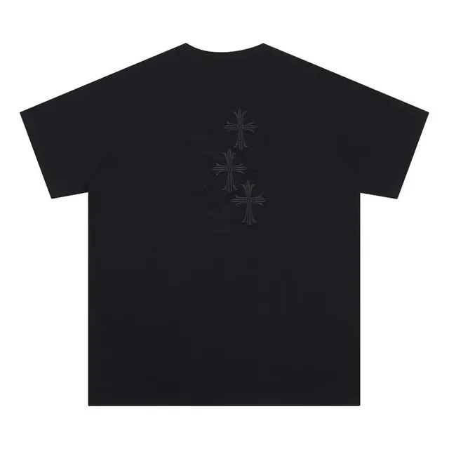 Chrome Hearts T-Shirt Triple Cross Embroidery