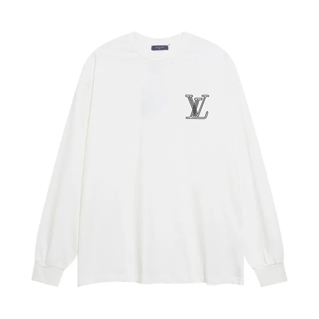 Louis Vuitton Long-Sleeve T-Shirt LV Logo Embroidered