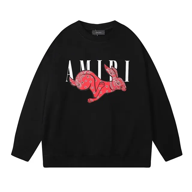 Amiri Crewneck Sweatshirt Bandana Rabbit Print