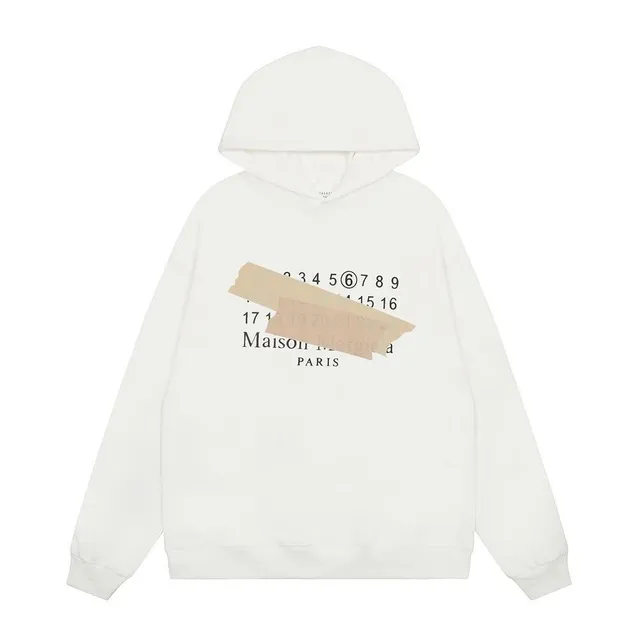 Maison Margiela Taped Numbers Hoodie Taped Logo