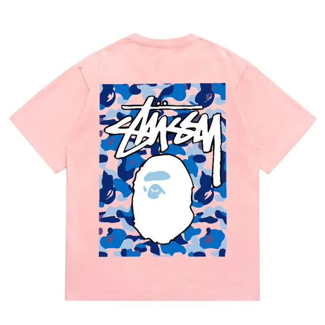 Stüssy Graphic Tee Bape Camo Stussy Collaboration