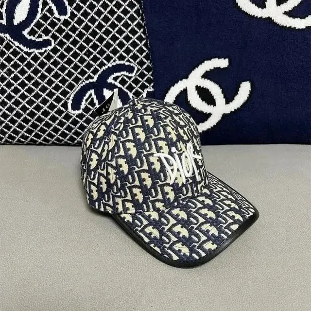 Dior Baseball Cap Oblique Logo Print