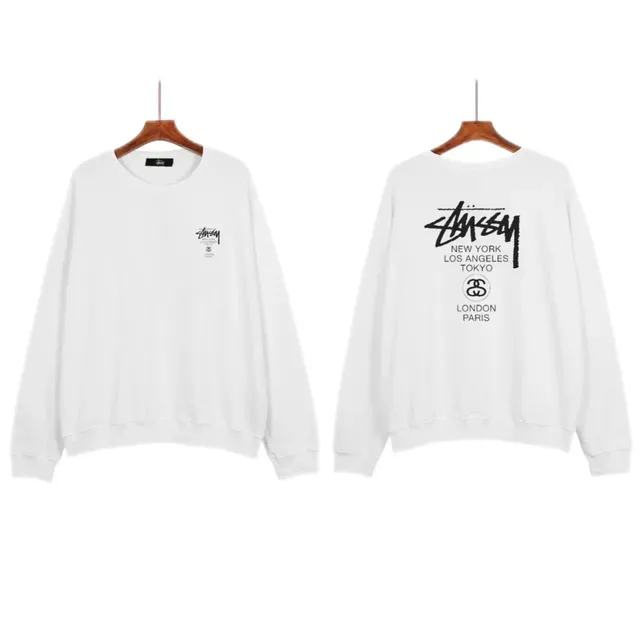 Stüssy Crewneck Sweatshirt World Cities Print