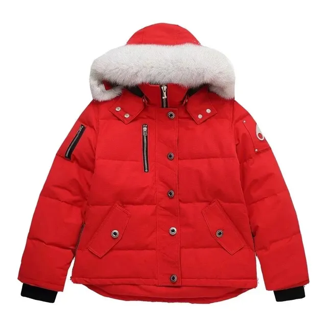 Canada Goose Puffer Jacket with Fur Trim Hood