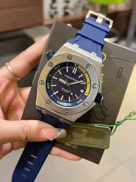 Audemars Piguet Royal Oak Offshore Diver Blue Dial with Yellow Bezel