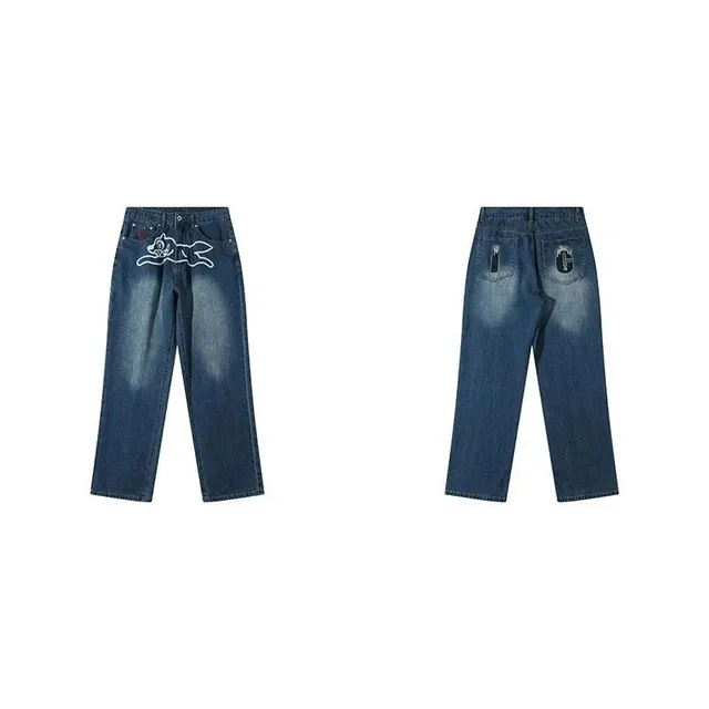 BAPE Jeans Shark Logo Embroidery