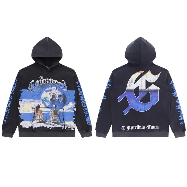 Godspeed Hoodie Earth Print