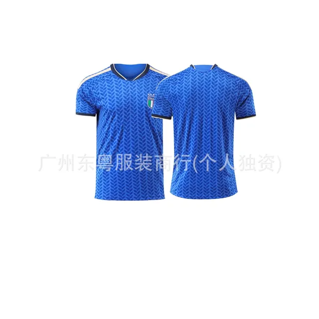 Italy National Team × Adidas Italy Home Jersey Patterned Blue