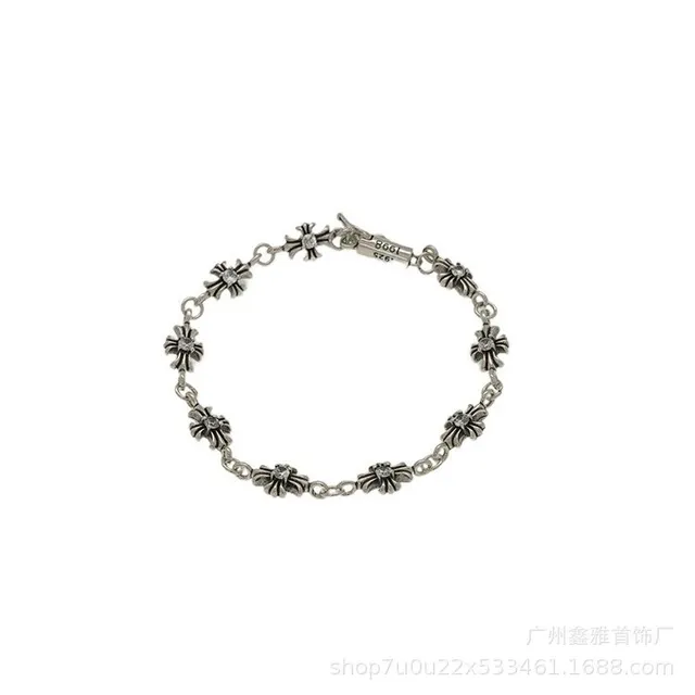 复古白钻手链18cm