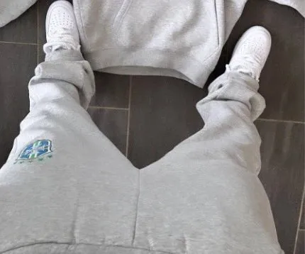 Brazil National Team Sweatpants Light Grey
