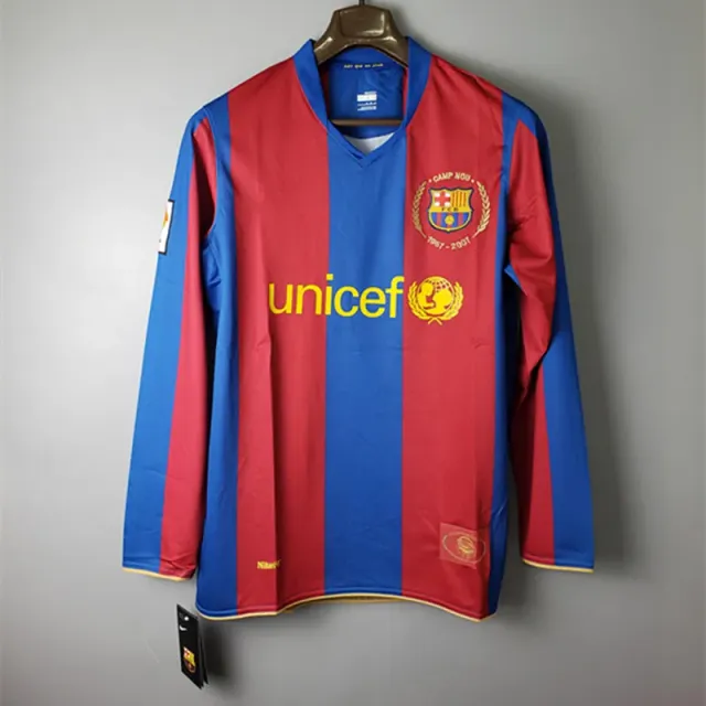 07-08 barcelona home long sleeves