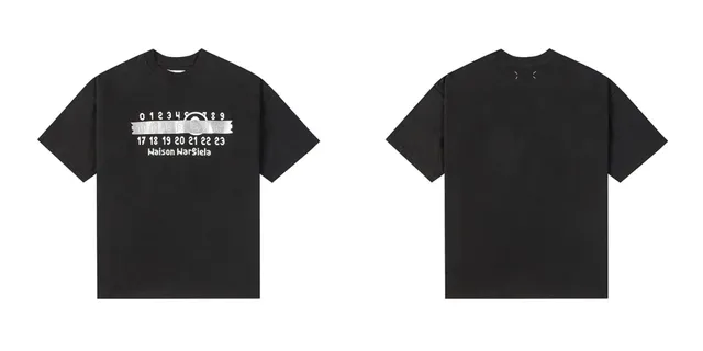 Maison Margiela Numbered Tee Silver Print
