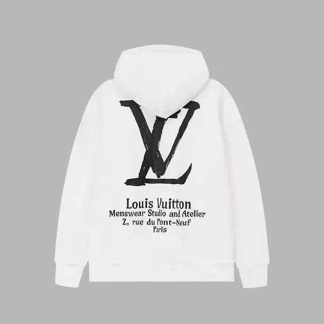 Louis Vuitton Hooded Sweatshirt LV Logo Print