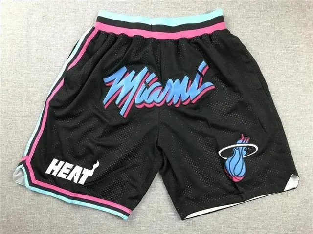 NBA Miami Heat Mesh Shorts Retro Script Logo