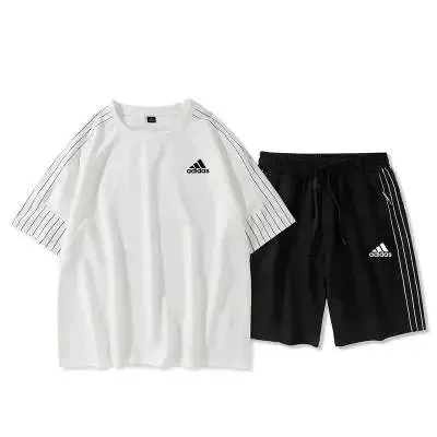 Adidas T-Shirt and Shorts Set 3-Stripes
