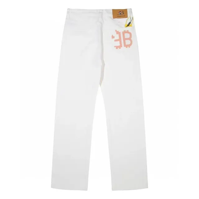 Balenciaga Jeans Bitcoin Logo Print