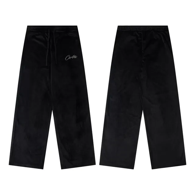 Corteiz Velvet Joggers Embroidered Logo