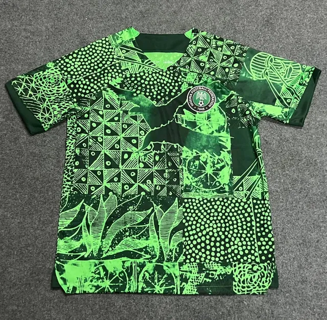 Nigeria National Team × Adidas Home Jersey Patterned Green