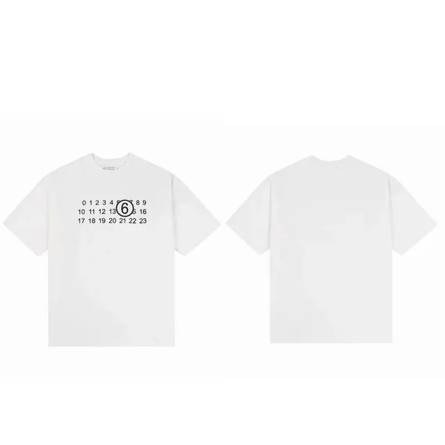 Maison Margiela Number 6 T-Shirt Numbers Print