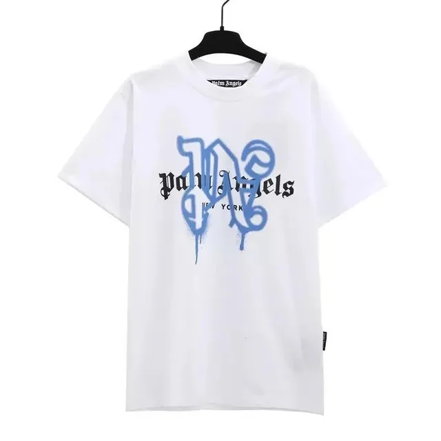 Palm Angels Graphic Tee Spray Paint Logo