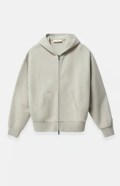 Fear of God Essentials Zip-Up Hoodie Heather Beige