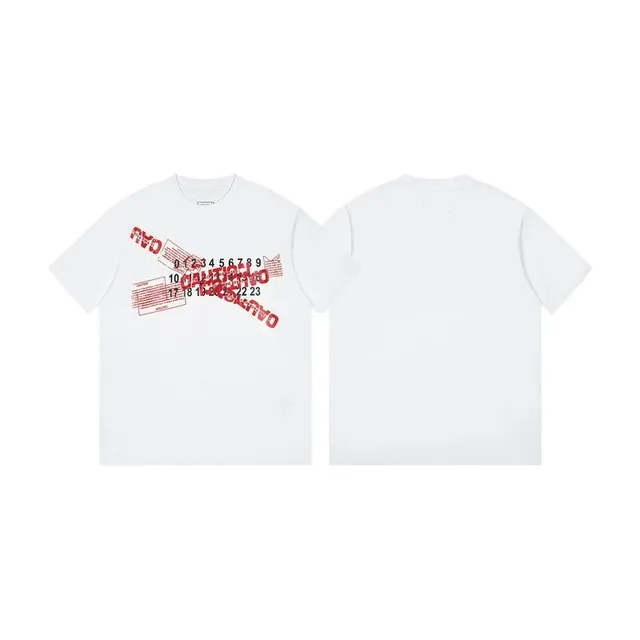 Comme des Garçons T-Shirt Red Barcode Print
