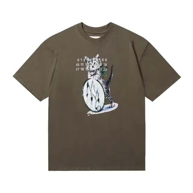 Maison Margiela Graphic T-Shirt Kitten Print