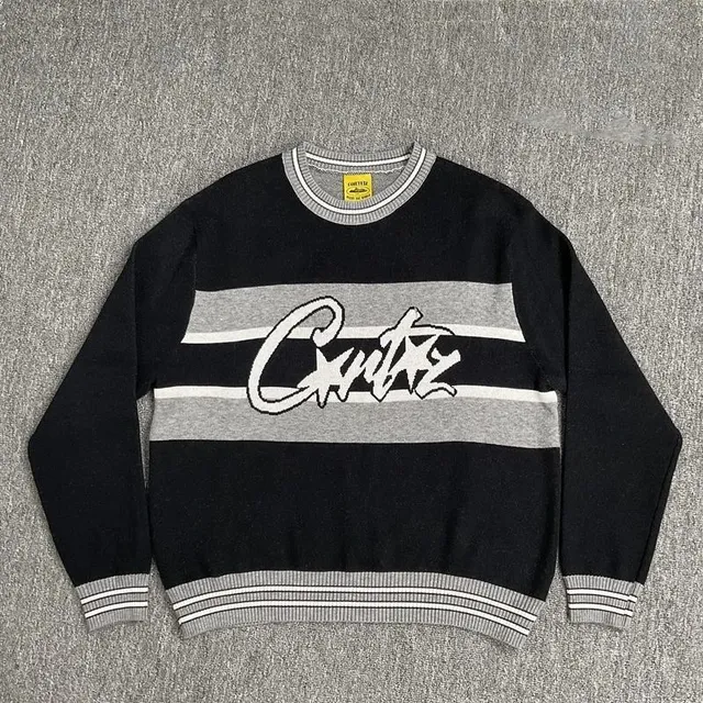 Corteiz Logo Sweater Block Stripe